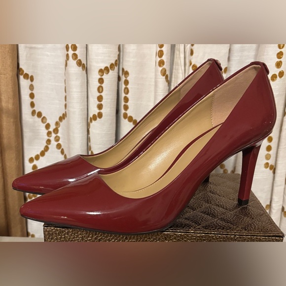 MICHAEL Michael Kors Shoes - MICHAEL Michael Kors Deep Red Patent Heels Size 9M